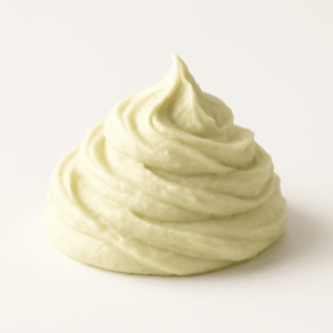 Raw whipped avocado butter mound, wholesale cosmetic grade
