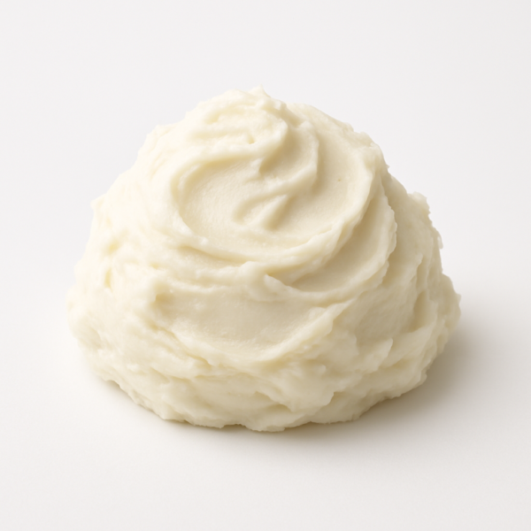Raw mango butter mound, ivory cold-pressed, wholesale